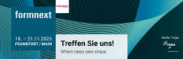 formnext in Frankfurt am Main – 18. bis 21. November 2025